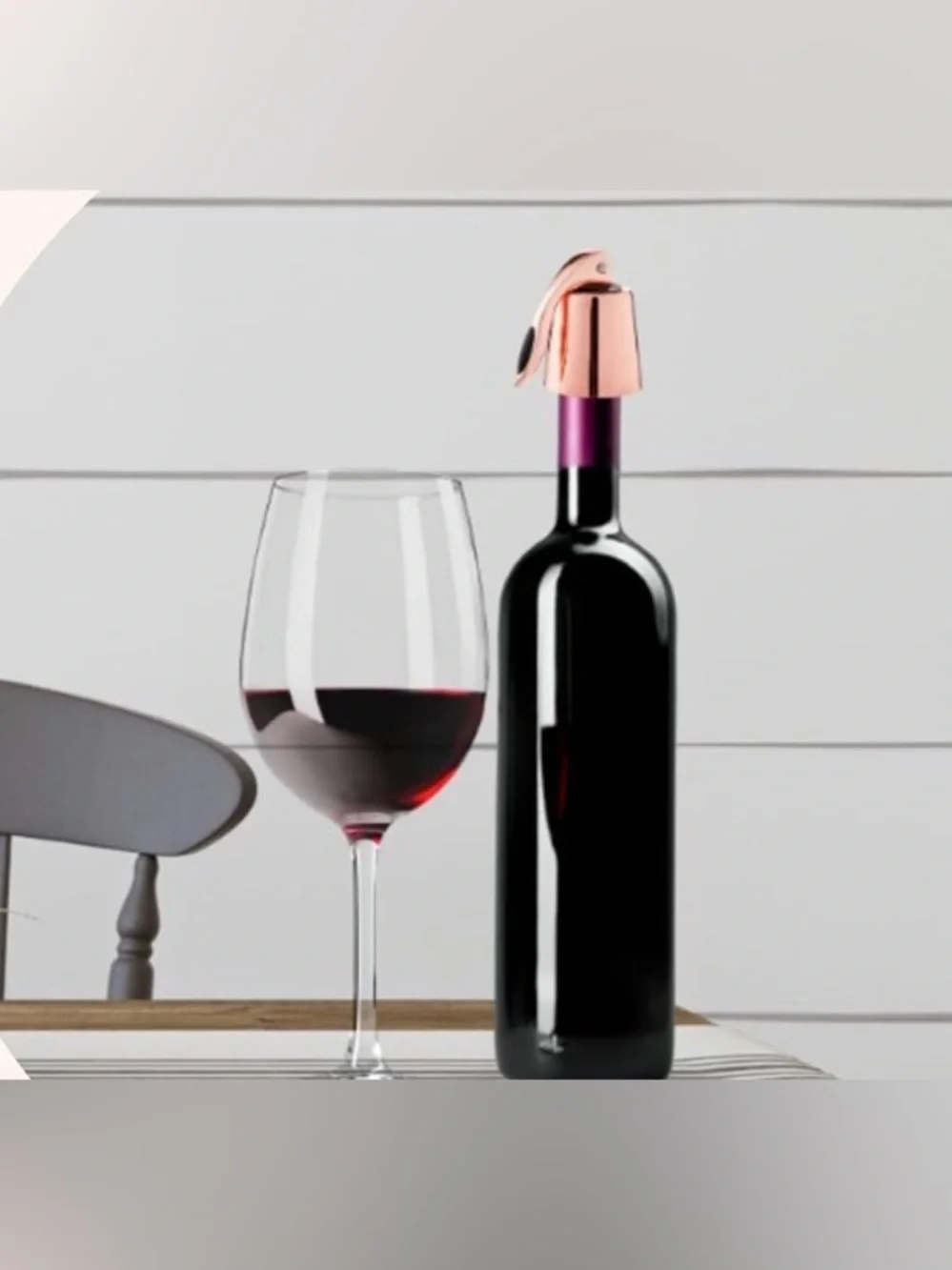 OGGI Copper-Plated Wine Bottle Stoppers